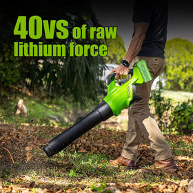 AYTXTG battery in use with Greenworks tool for reliable performance.