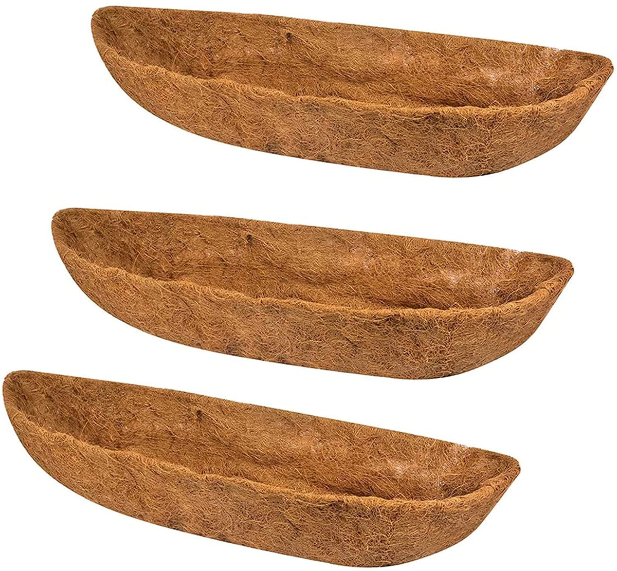 Ayybf 30in coco liner in a wall planter enhances moisture retention for plants