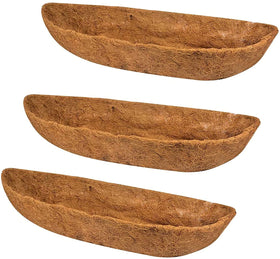 Ayybf 30in coco liner in a wall planter enhances moisture retention for plants