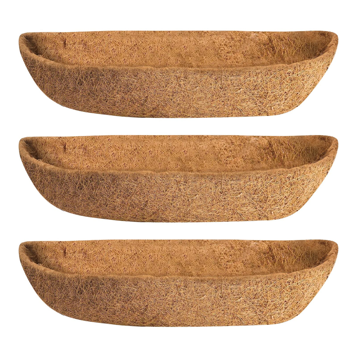Ayybf 3-pack coco liner 36in roll ready to fit larger planters and reduce watering needs.