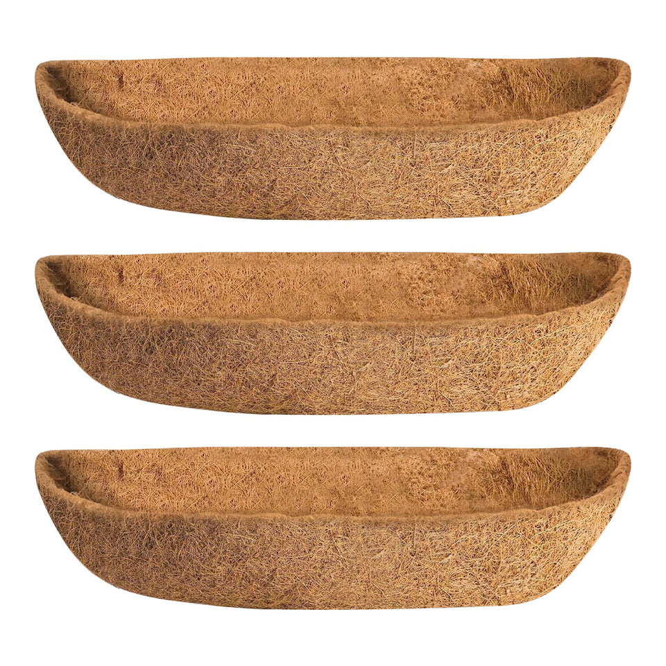 Ayybf coco liner roll 24in providing flexible, natural drainage for hanging baskets.