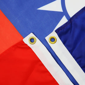 AZ FLAG Taiwan flag with brass eyelets for easy mounting and secure hanging