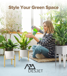 AZADESJET indoor-outdoor use suits versatile placement and gifts for plant lovers