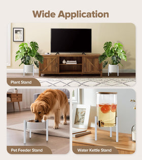 AZADESJET matte white finish with non-slip feet protects floors