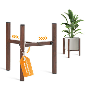AZADESJET plant stand adjustable width supports 8–12 inch pots for flexible layouts.