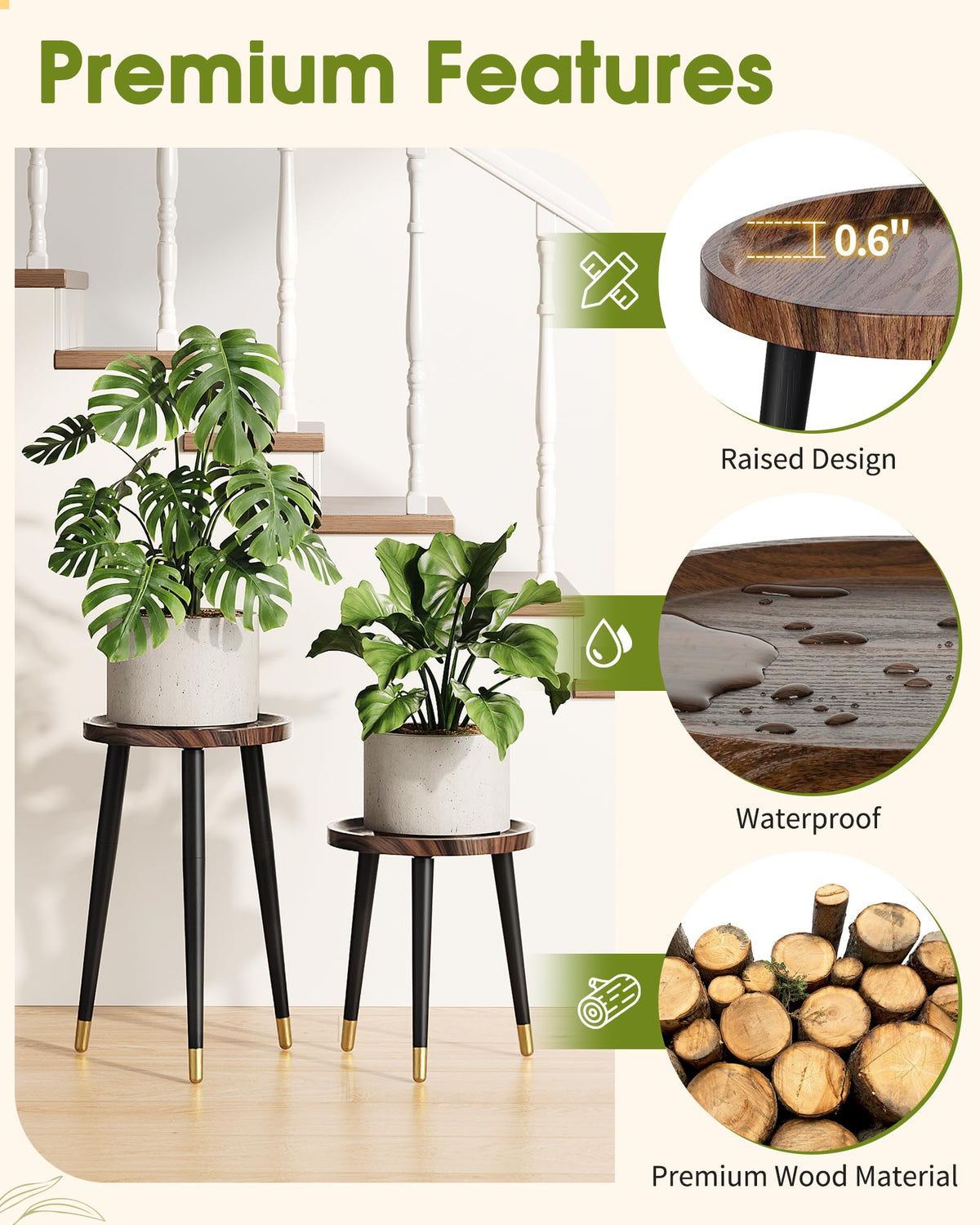 AZADESJET raised-top design keeps pots secure and floors clean