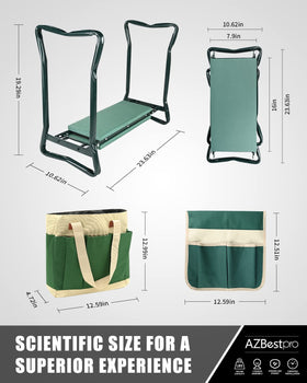 AZBESTPRO garden kneeler in open seat position for comfort