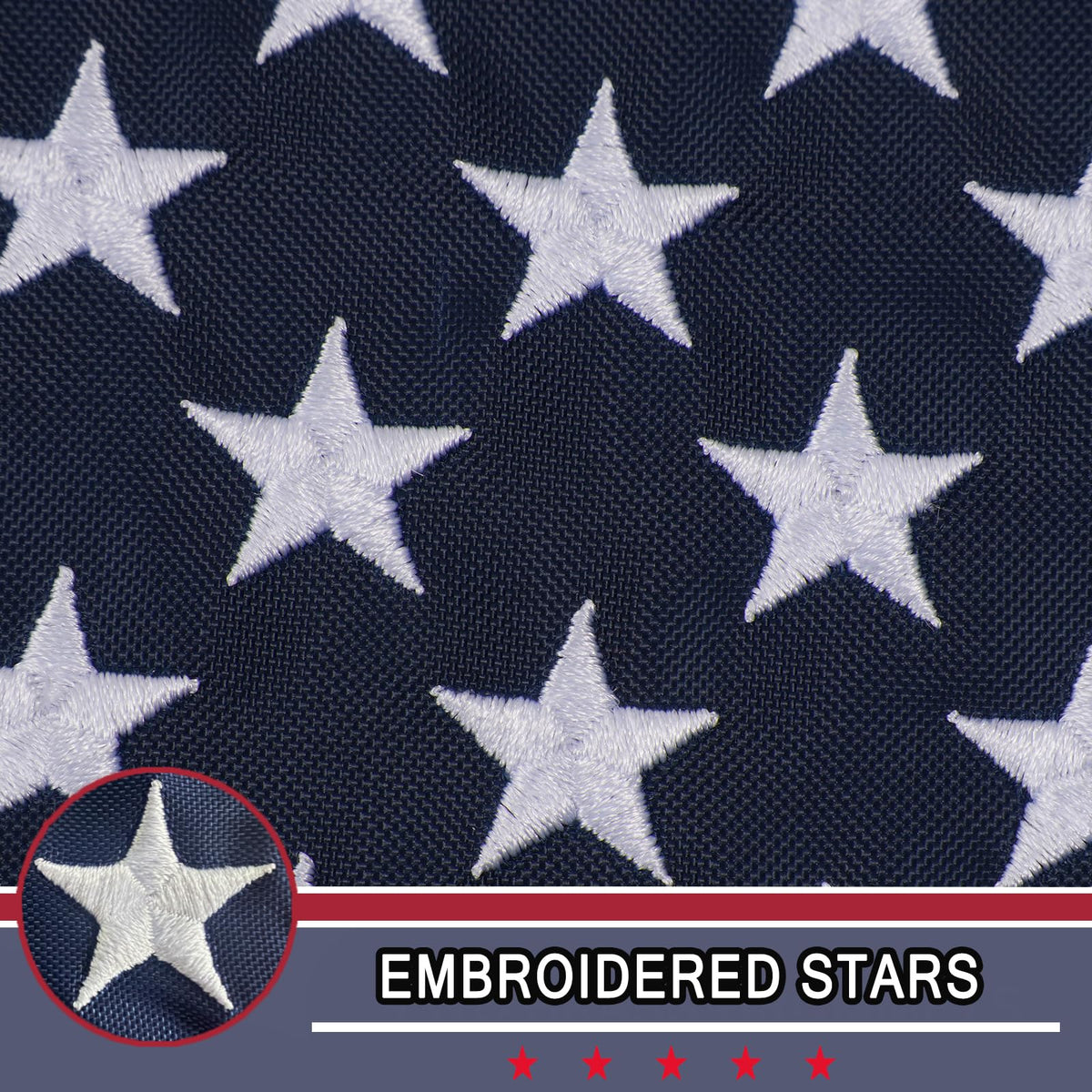AZCOVER flag featuring brass grommets, easy securing on marine gear.