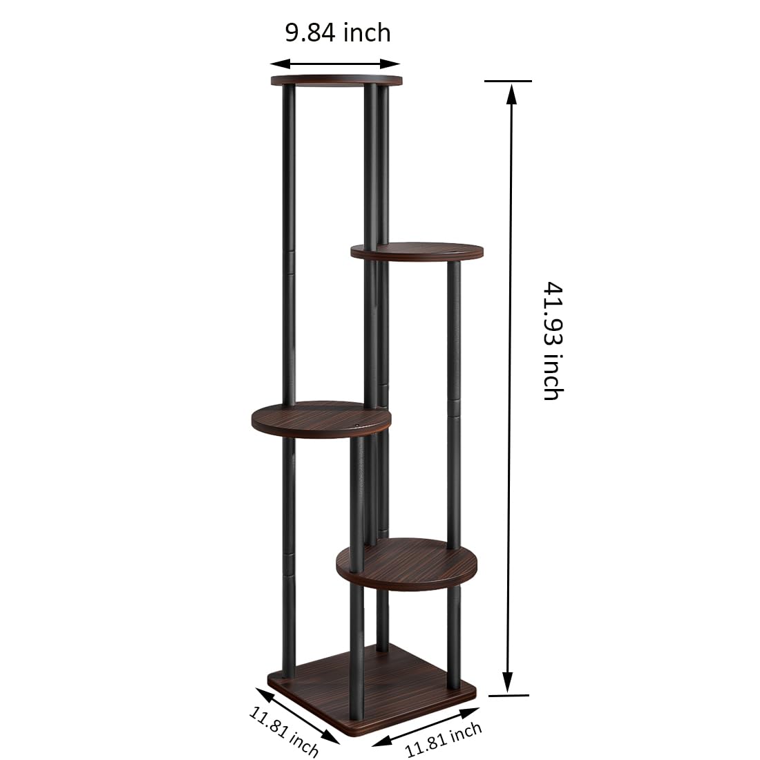 AZERPIAN 5-tier plant shelving displays decor and keepsakes