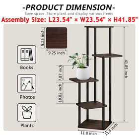AZERPIAN indoor plant rack offers durable support for varied pot sizes.