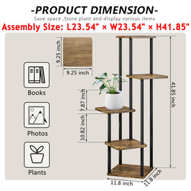 AZERPIAN 5-tier plant stand assembled in a corner, organized plant display