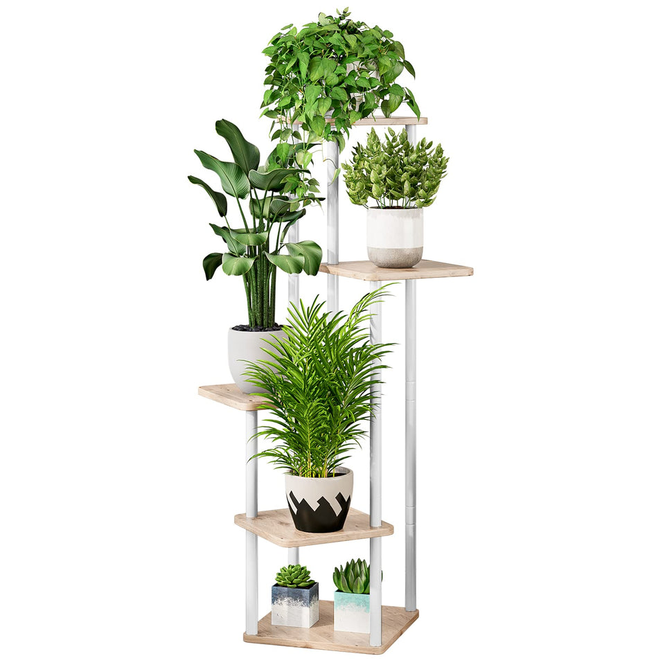 AZERPIAN 5-tier plant stand front view for space-saving multi-plant display