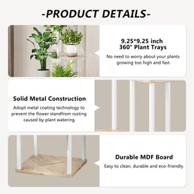 AZERPIAN tall indoor shelf fits living room balcony and patio setups