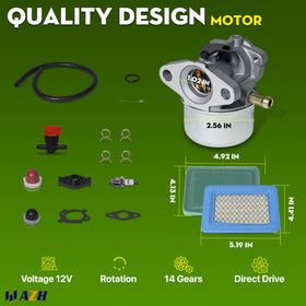 AZH carburetor for 6.5HP Craftsman mower enhances idle stability and mowing efficiency