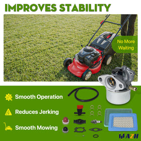 AZH durable carburetor construction resists corrosion and fuel exposure in outdoor use
