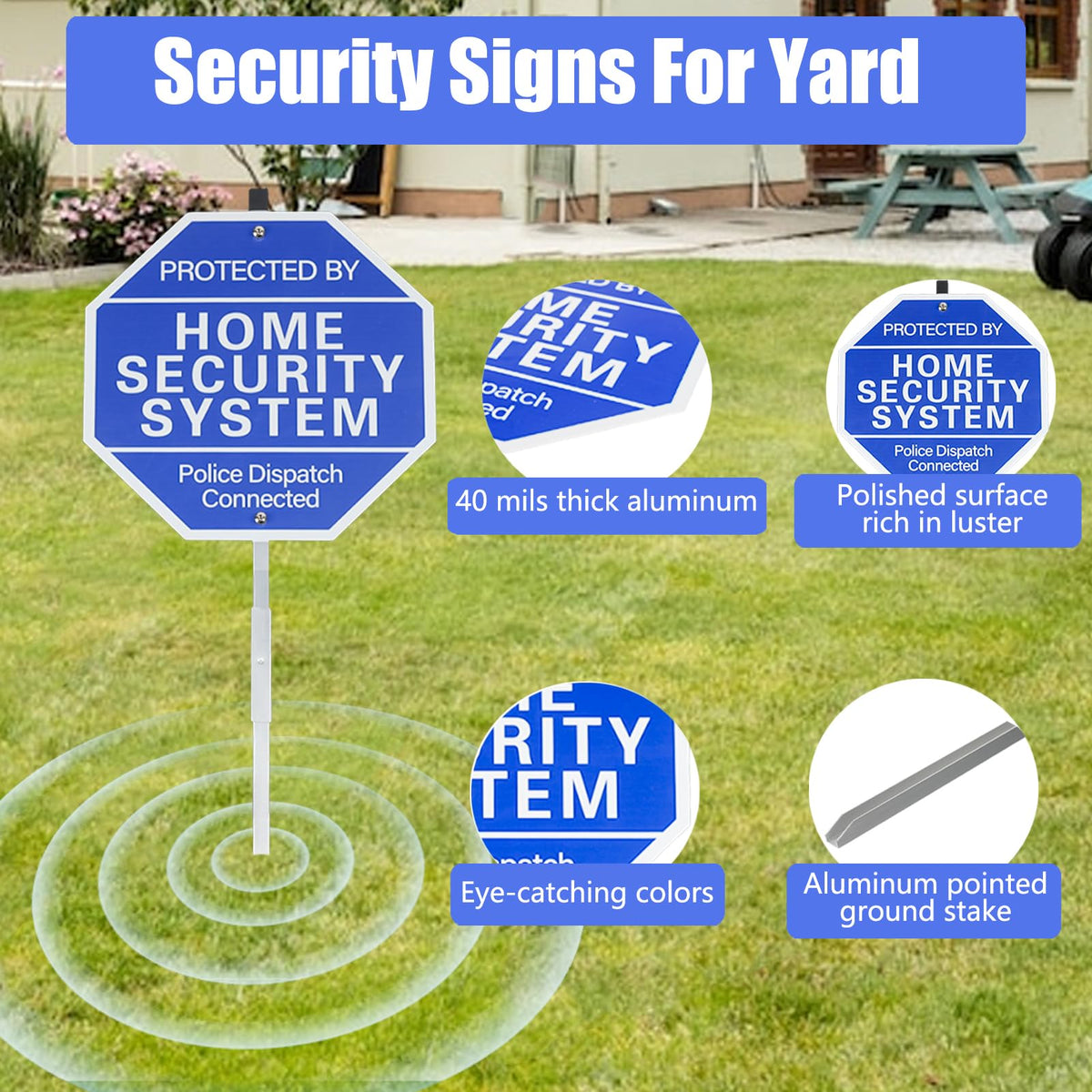 AzReference 40mil reflective aluminum sign is durable for long outdoor use.