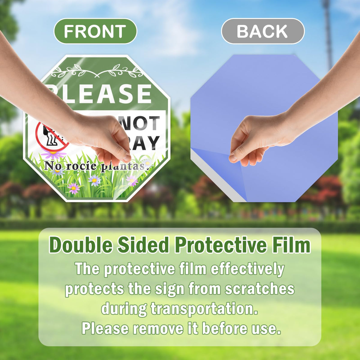 AzReference sign package includes screws and wrenches for quick mounting