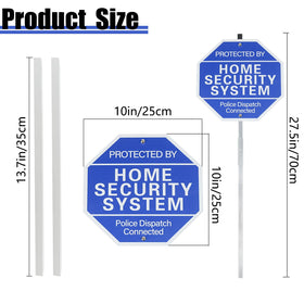 AzReference police-dispatch-connected sign communicates monitored security clearly.