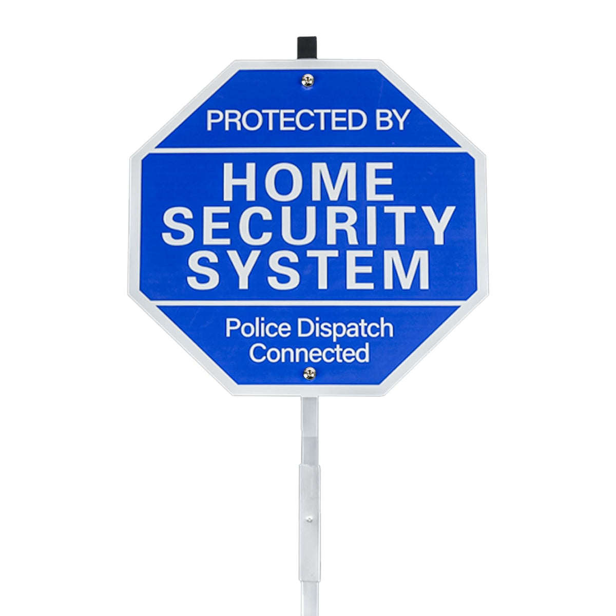 AzReference home security sign with ground stake for clear outdoor visibility.