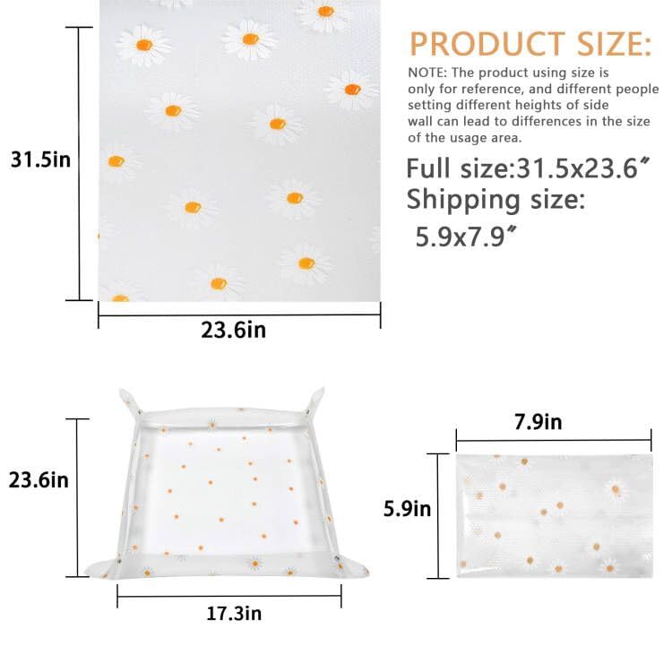 Azureblue durable mat that cleans quickly after use.