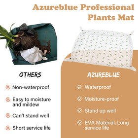 Azureblue EVA fabric mat is durable, waterproof, and stain resistant.