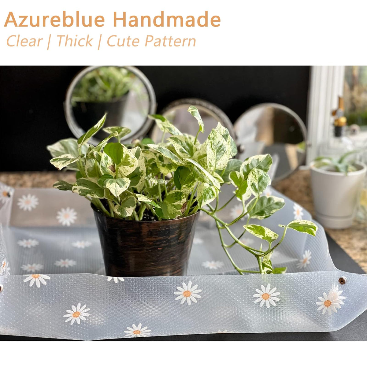 Azureblue EVA fabric potting mat resists stains and cleans easily.