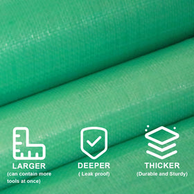 Azureblue foldable potting mat for easy storage and transport.