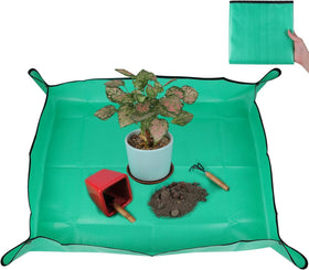 Azureblue large plant repotting mat waterproof for clean indoor potting and cleanup.