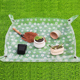 Azureblue repotting mat for indoor plants waterproof surface keeps mess contained.