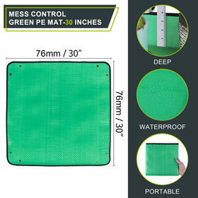 Azureblue waterproof repotting tray protects floors from spills.