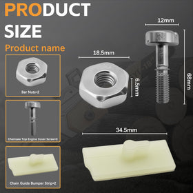AZXX Bar Nut for Stihl saw, ensures sturdy bar connection.