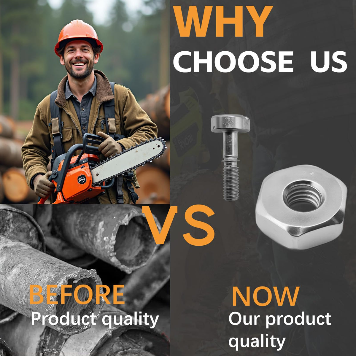 AZXX Compatible with Stihl MS271/MS291 for broad repair options.