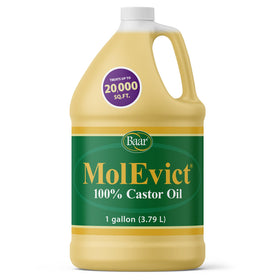 Baar MolEvict castor oil bottle deters moles and voles around your lawn.