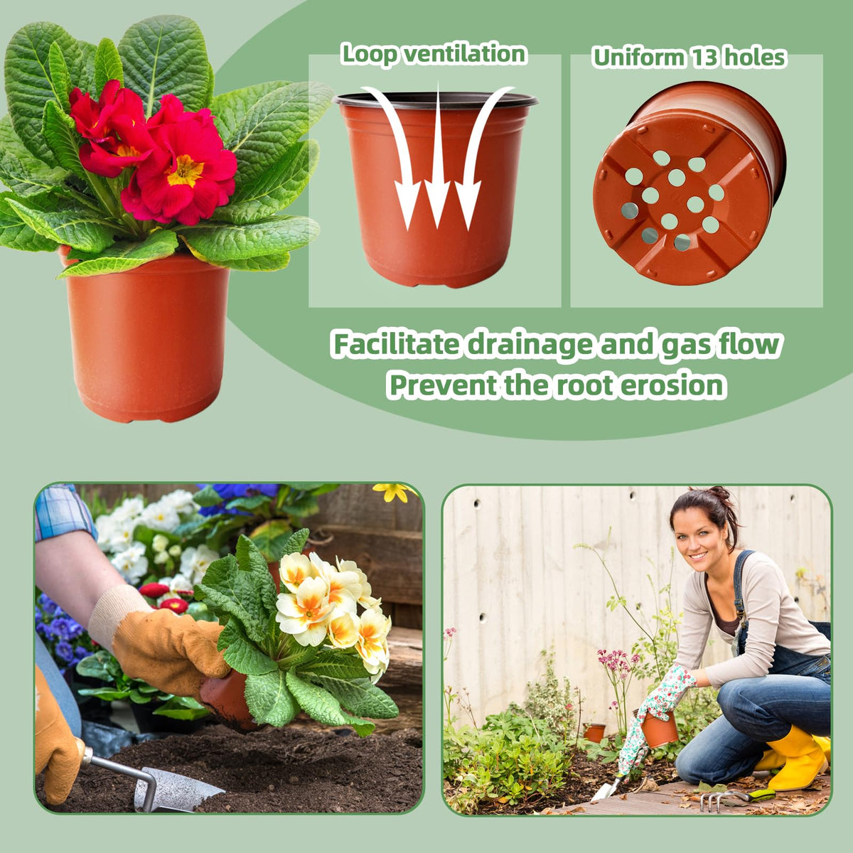 Baaxxango pots suitable for indoor and outdoor plant projects.