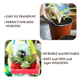 Baaxxango lightweight plastic nursery pots for convenient propagation and relocation
