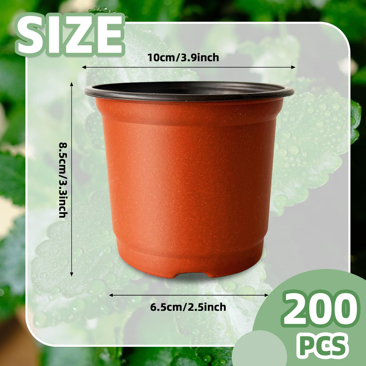 Baaxxango soft plastic seedling pot lightweight and easy to handle