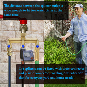 BACASIN splitter with standard 3/4-inch interfaces ensuring broad compatibility.
