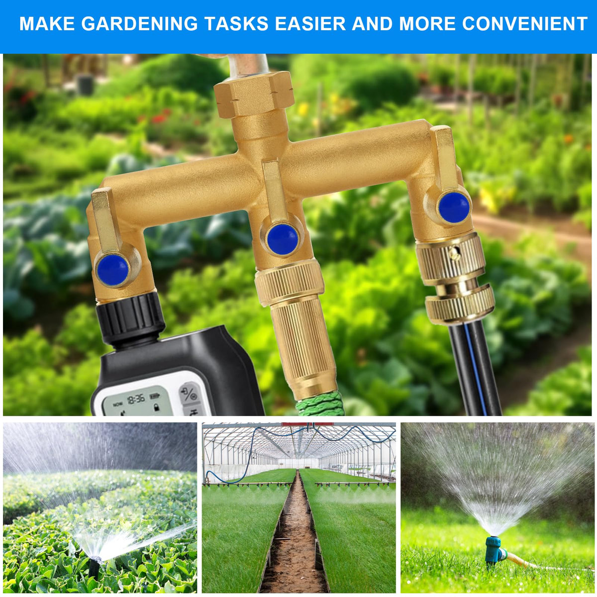 BACASIN standard fittings compatibility with 3/4-inch hoses and taps