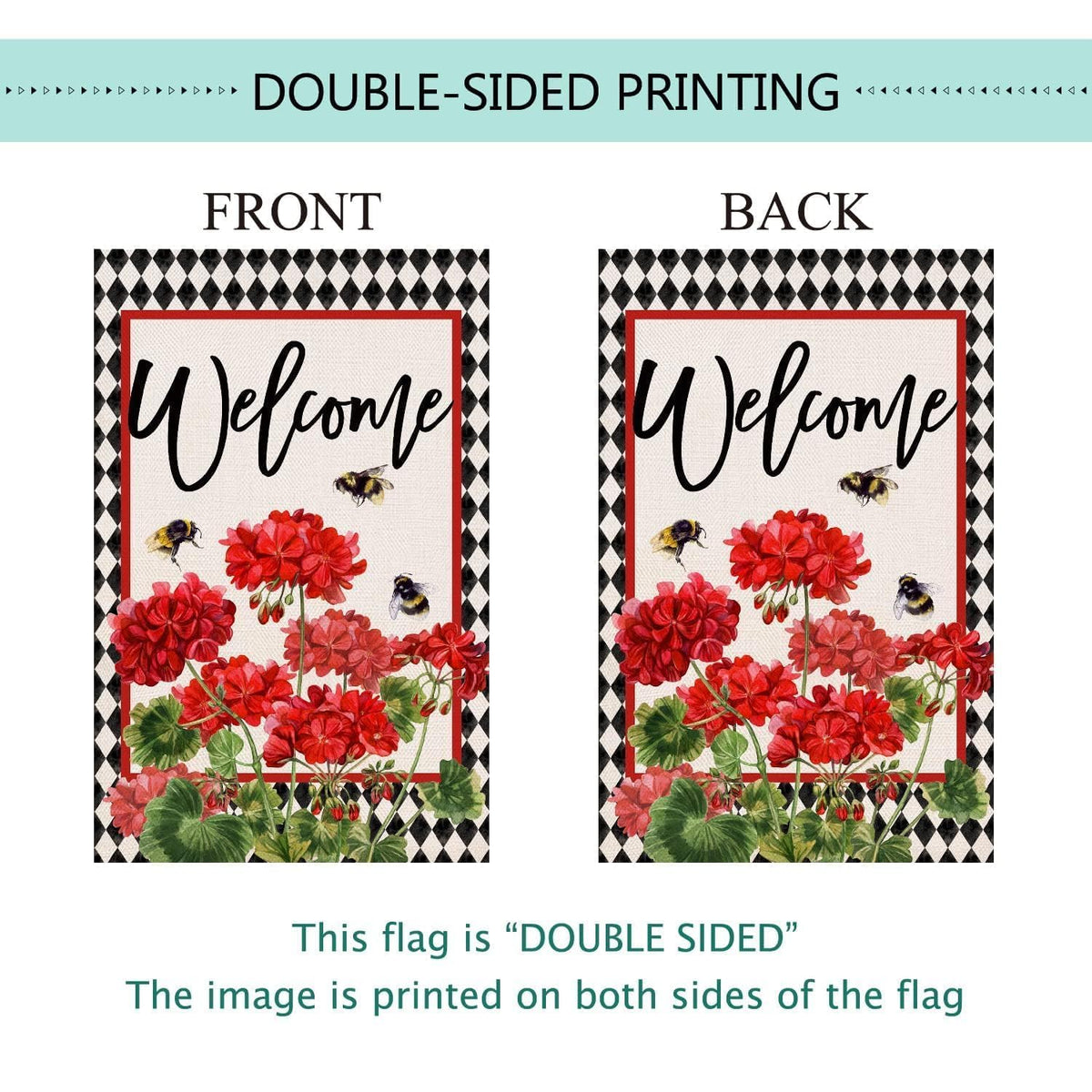 Baccessor 12.5x18 inch yard flag fits front yards and porches