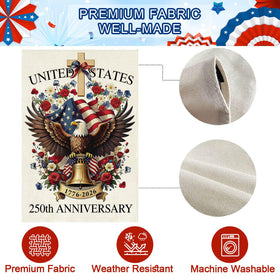 Baccessor yard display offers bold patriotism in a large 28x40 inch silhouette