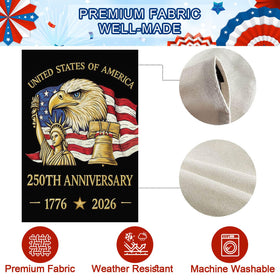 Baccessor 28x40 inch flag in yard for porch display