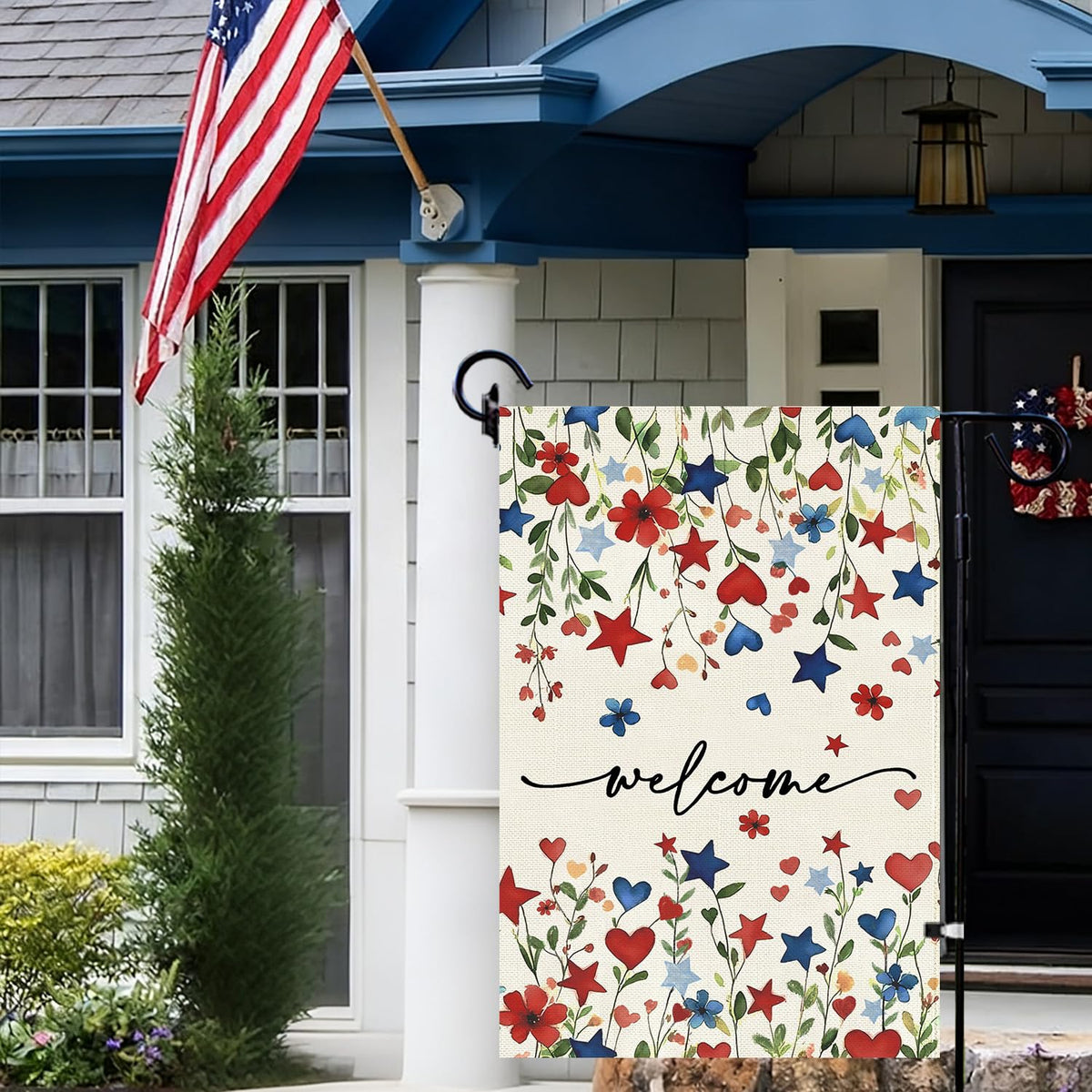 Baccessor 4th of July flag decorative front yard decor