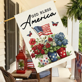 Baccessor flag burlap texture highlighting durable two-layer fabric