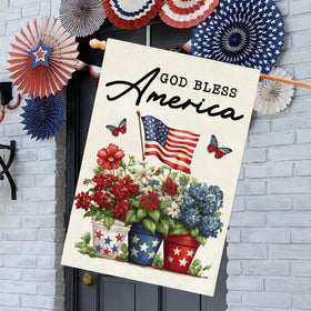 Baccessor America flag double-sided print for visibility from both sides
