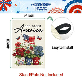 Baccessor flag withstands wind and rain with durable stitching