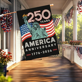Baccessor America Freedom House banner outdoor flag with durable print.
