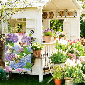 Baccessor anti wind clip included keeps hydrangea flag upright