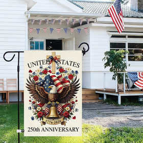 Baccessor commemorative banner boosts patriotic curb appeal and porch decor