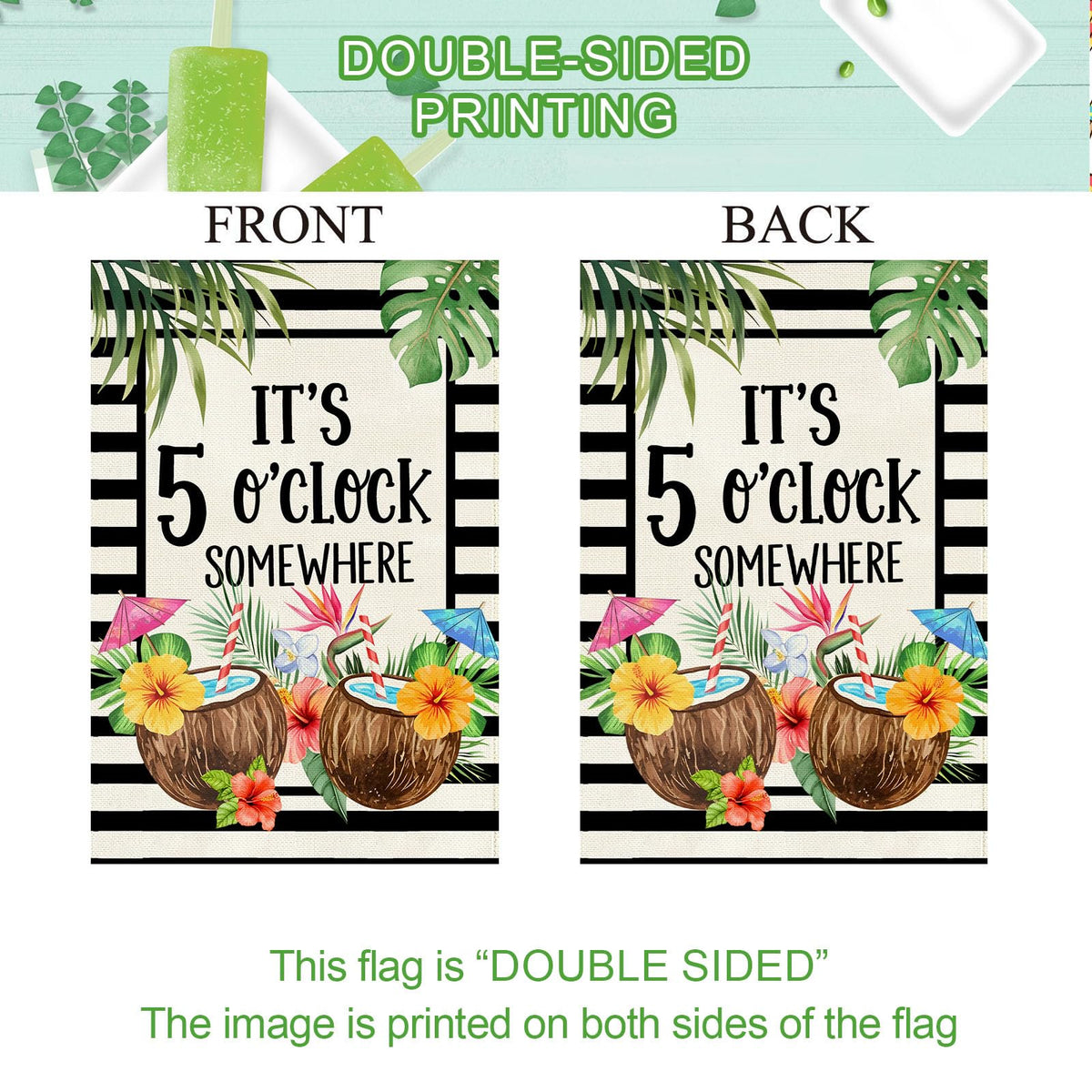 Baccessor 12.5x18 inch flag, compact size for porch or mailbox posts.