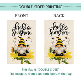 Baccessor double-sided print reads correctly from both sides for versatile display.
